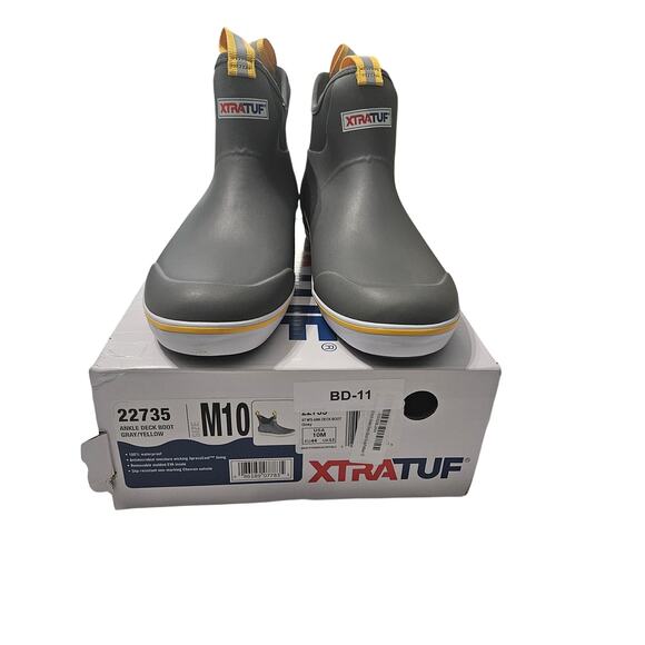 Xtratuf Ankle Deck Boots Gray/Yellow size 10 main image 4